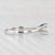 Modern 0.65ct Round Diamond Solitaire Engagement Ring 14k White Gold Size 8.25 For Sale - Image 3 of 8