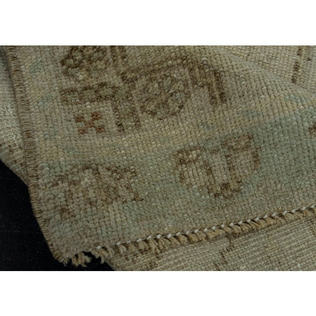Textile Turkish Mini Rug Oriental Hand Knotted Vintage Rug 1'6" x 3'1" #16454 For Sale - Image 7 of 8