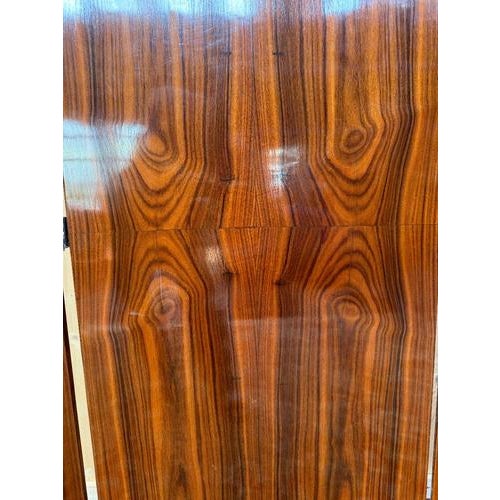 Art Deco Folding Screen in Walnut Veneer For Sale - Image 5 of 8