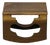Natural Light Wood Polished Square Openwork Display Stand Holder For Sale