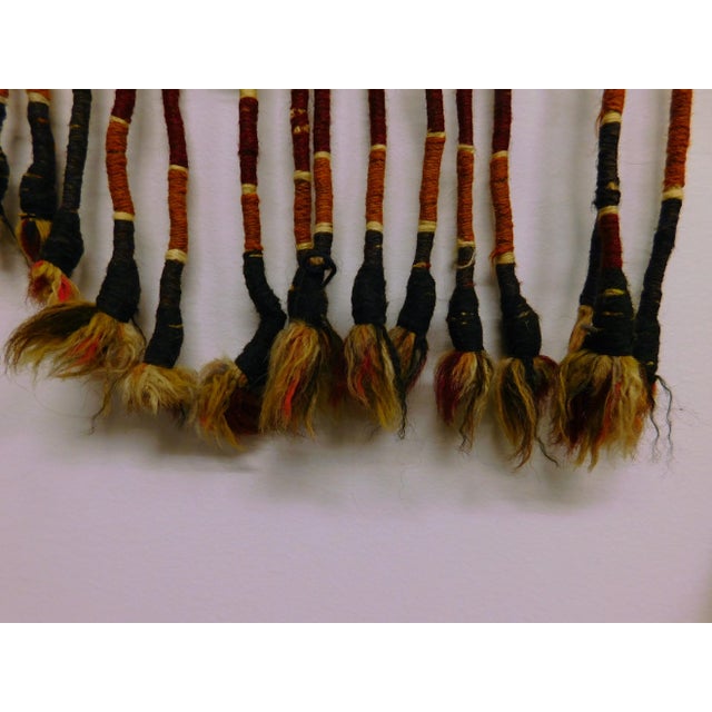 1940s Hand-Knotted Turkoman Door Hanger For Sale - Image 4 of 11