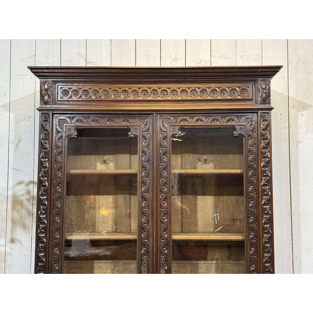 20th Century Breton Chestnut Bookcase For Sale - Image 13 of 18
