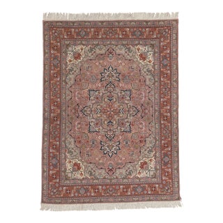 Vintage Persian Tabriz Rug - 04'10 X 06'05 For Sale
