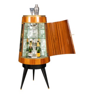 Vintage Italian Illuminating Bar Cabinet by Aldo Tura, 1960 For Sale