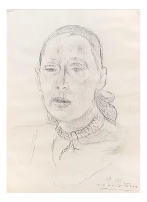 Alexandre Blanchet, Madame John Torcapel, 1922, Pencil on Paper
