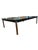 Authentic Cassina LC10-P rectangular coffee table in clear glass and polished chrome, designed by Le Corbusier, Pierre...