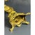 Metal Brass 5-Light Candelabra with Hand-Painted Ceramic Inserts by Luigi Beccarelli, Italy, 19th Century For Sale - Image 7 of 8
