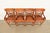 Late 20th Century Baker Furniture English Regency Carved Walnut Bar Stools, Set of Four For Sale - Image 5 of 15