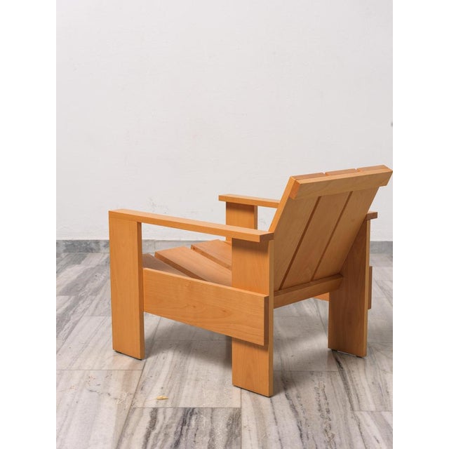 Crate Armchair by Gerrit Rietvelt for Rietvelt, 1990 For Sale - Image 6 of 9