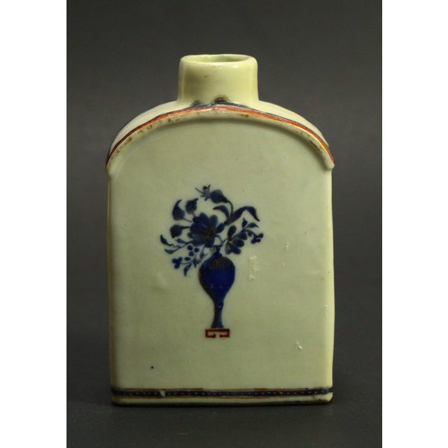 Ceramic 18th Century Qianlong Period Chinese Blue & White Fine Porcelain Miniature Tea Caddy For Sale - Image 7 of 12