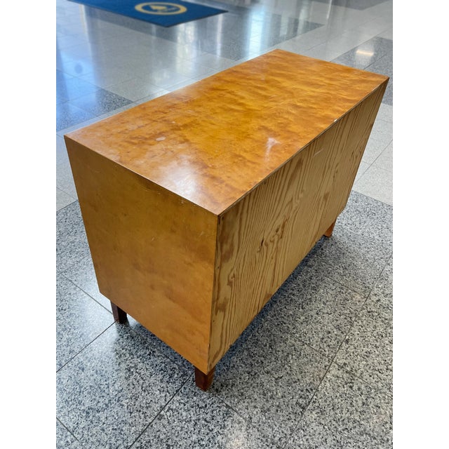 1940s Swedish Modern Birch Wood Chest of Drawers For Sale - Image 14 of 15