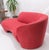 Red Suede Weiman Preview Chaise Lounge Cloud Sofa For Sale - Image 11 of 14