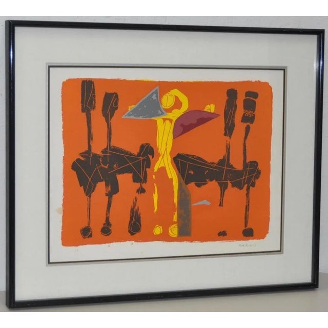 Drawing/Sketching Materials Marino Marini (Italian, 1901-1980) "Chevaux Et Cavaliers" Artist Proof Pencil Signed C.1970 For Sale - Image 7 of 7