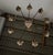 Antique Italian Giltwood and Iron Six-Light Chandelier For Sale - Image 11 of 11
