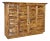Vintage Bamboo Wall-Mounted Bar Cabinet With Accordion Doors & Mermaid Handles For Sale