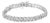 .925 Sterling Silver 2.0 Cttw Diamond Fan-Shaped Fancy Chevron Link Tennis Bracelet (I-J Color, I3 Clarity) - 7" For Sale