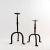 Vintage Iron Candle Holders For Sale - Image 4 of 11