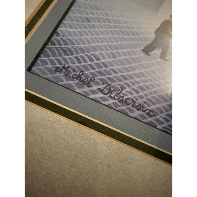 Art Deco 1970s Michel Delacroix Le Square Collectible Lithograph Print Art For Sale - Image 3 of 6