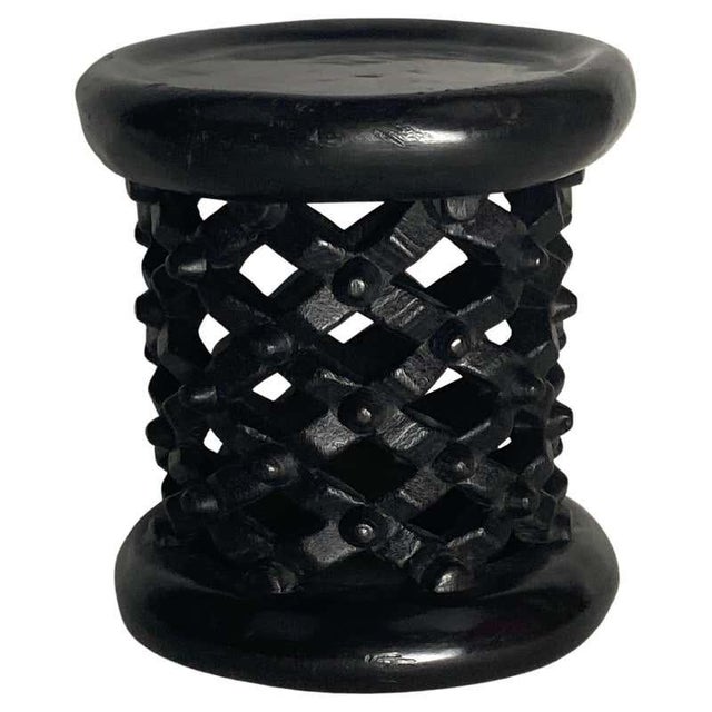 Hand-Carved Bamileke African Accent Table. For Sale - Image 9 of 9