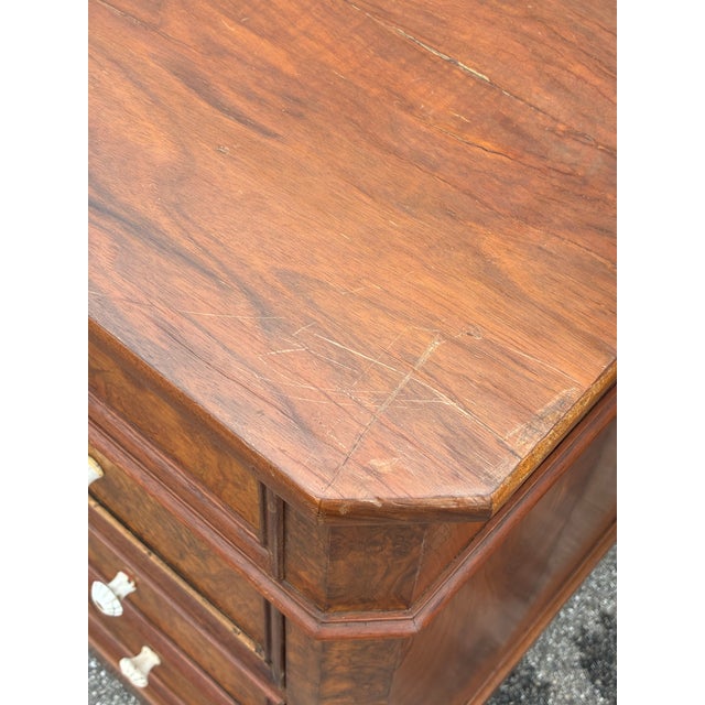 Brown Walnut Chest of Five Drawers For Sale - Image 8 of 18