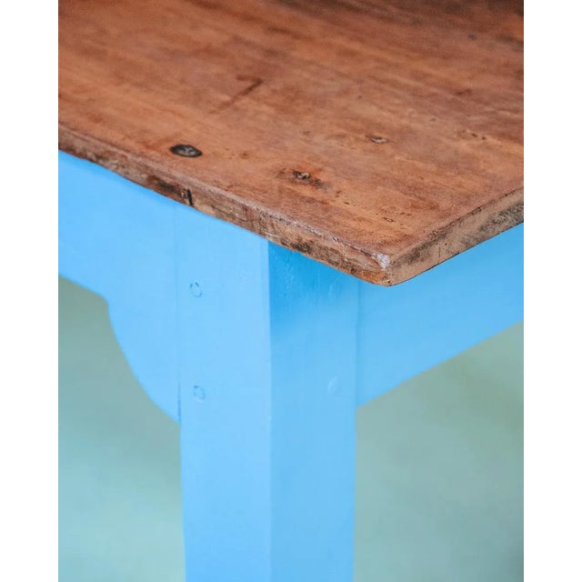 Very Long Vintage French Wooden Cloister Table For Sale - Image 9 of 11