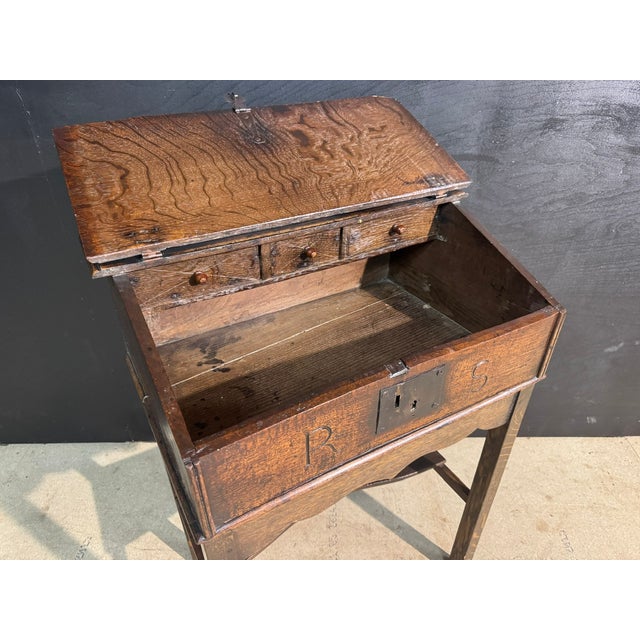 Brown 17th Century Writing Slope Box For Sale - Image 8 of 12
