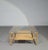 Beige Mid-Century Pencil Split Reed and Rattan Coffee Table with Iron Frame and Glass Top For Sale - Image 8 of 11