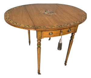Vintage Painted Satinwood Pembroke Table, 1920