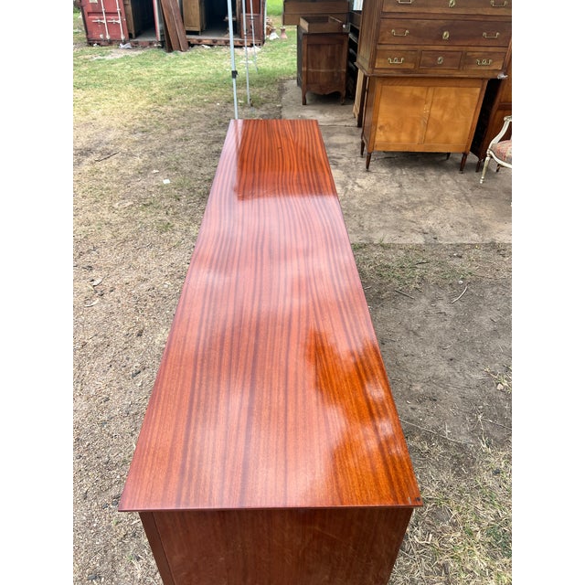 French Mid-Century Modern 1960's Mahogany Sideboard For Sale - Image 9 of 12