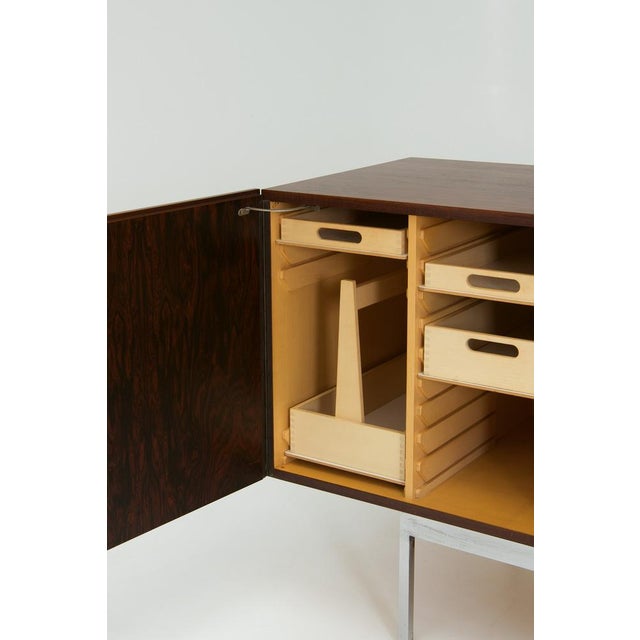 Brown B40 Minimalist Sideboard in Rosewood by Dieter Wäckerlin for Behr, 1950s For Sale - Image 8 of 14
