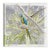 Parrot by Lia Burke Libaire in White Frame, Small Art Print on Paper For Sale