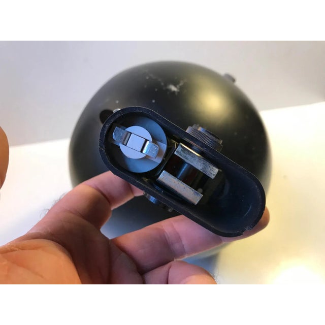 1970s Black Ball Wall Sconce from Louis Poulsen, Denmark, 1970s For Sale - Image 5 of 9