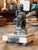 Bronze Finish Plaster Figure of Young Michelangelo on the Antique Marble Base For Sale - Image 9 of 11