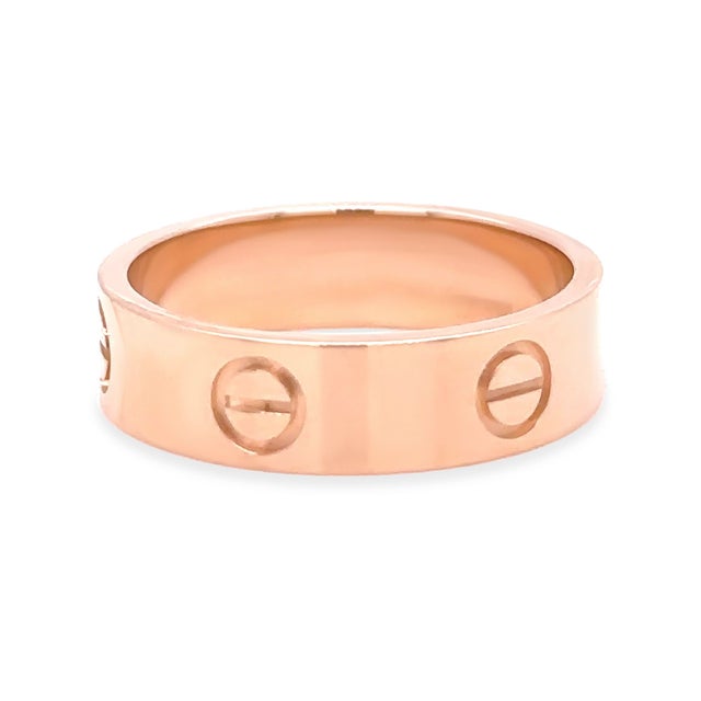 Contemporary Cartier 18ct Yellow Gold Love Ring 6.34g, Size 8 For Sale - Image 3 of 12