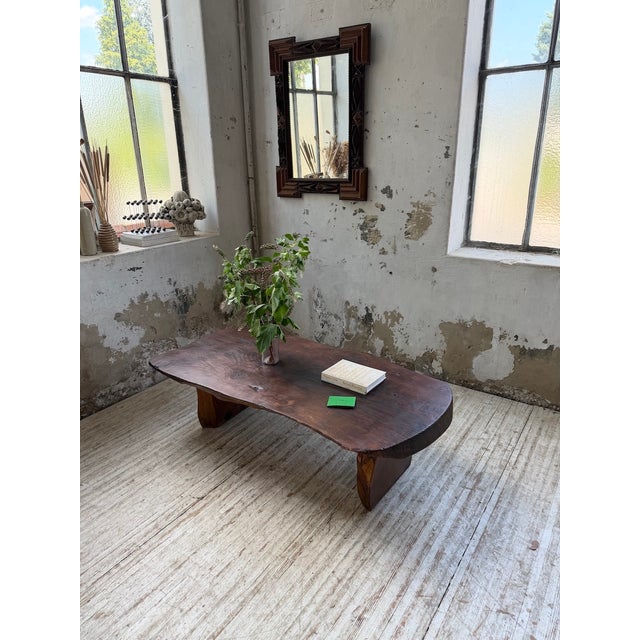 Brutalist Handcrafted Coffee Table, 1950s For Sale - Image 9 of 18