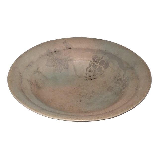Vintage Fruit Bowl in Beige Ceramic from Scheurich, 1980s For Sale