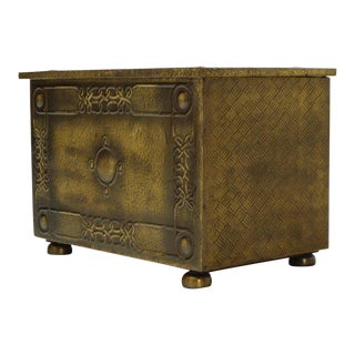 Minted Brass Medium Size Trunk Box Storage