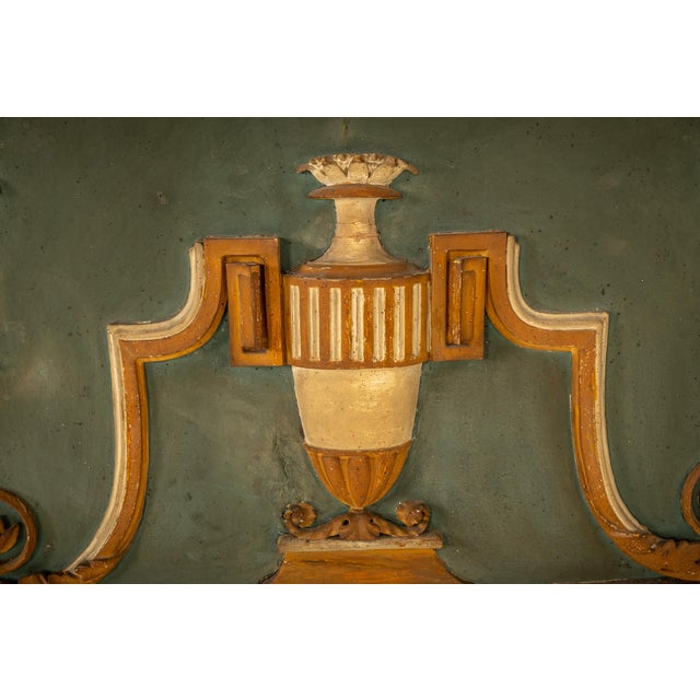 Brown Antique Italian Painted Mirror, 1800s For Sale - Image 8 of 10