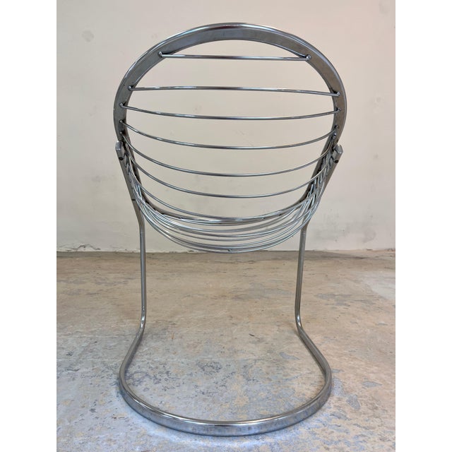 Animal Skin Cantilever Chair with Fur by Gastone Rinaldi For Sale - Image 7 of 11
