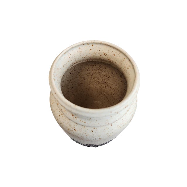 Mid-Century Modern 1960s Bay Keramik Large Zig Zag Pattern Vase For Sale - Image 3 of 4