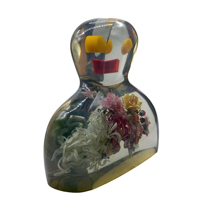 Enrico Baj, La Dama di Fiori, Resin and Mixed Media Sculpture, 1985 For Sale - Image 9 of 11