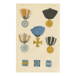 Prussian Medals, 1844, Paper For Sale