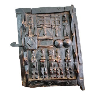 Small Carved Granary Door, 1970s For Sale
