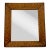 Antique Italian Small Marquetry Mirror For Sale