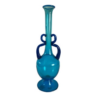 Pompeii Hand-Blown Murano Glass Vase For Sale