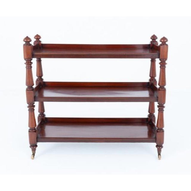 Wood Victorian Book Shelf in Mahogany, 1860s For Sale - Image 7 of 7