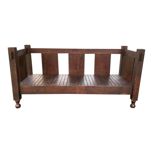 1900s MissionStyle Daybed With Slatted Seat Chairish