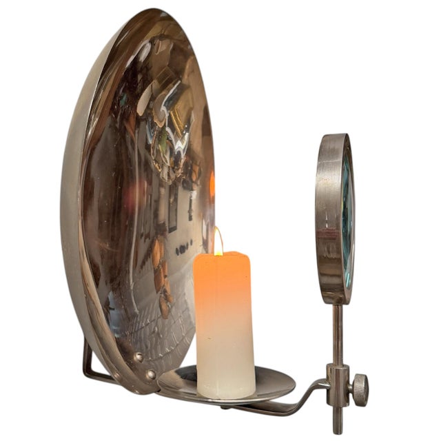 19th Century American Parabolic Magnifying Medical Candle Sconce For Sale In Chicago - Image 6 of 18
