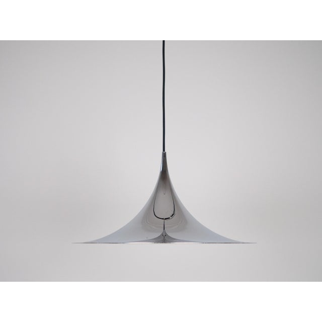 Vintage Semi Pendant Lamp by Bonderup and Thorup for Fog & Mørup, 1968 For Sale - Image 14 of 14