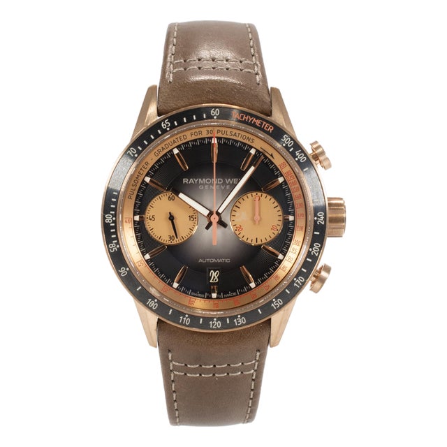 Raymond Weil Freelancer Chronograph 43.5mm Bronze Limited Edition 248/300 Watch For Sale